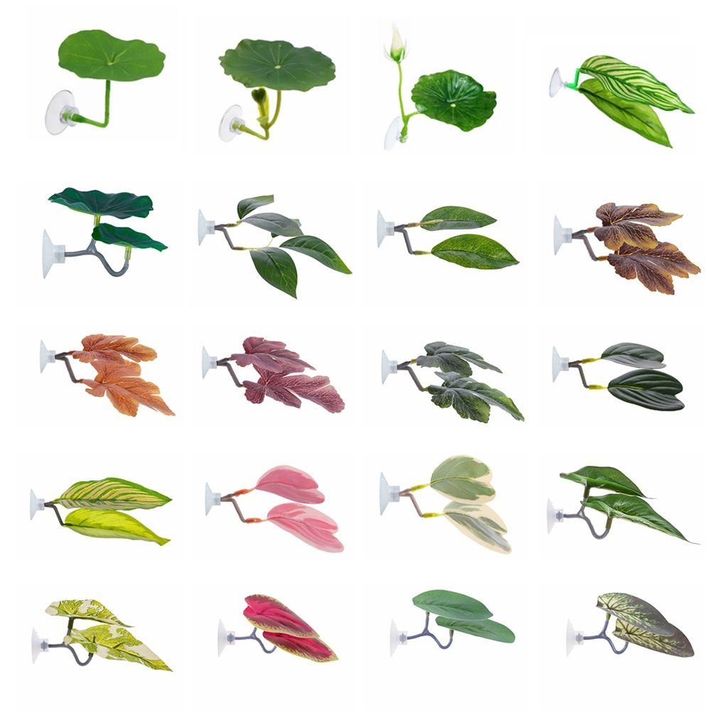 Aquarium Plant Live - ใบไม้พลาสติกสำหรับปลาเบต้า รูปทรงดอกบัว/ใบไม้ประดิษฐ์สำหรับพักผ่อน/ซ่อนตัว/วางไข่/เล่น/พักผ่อน/ซ่อนตัวสำหรับปลาเบต้า