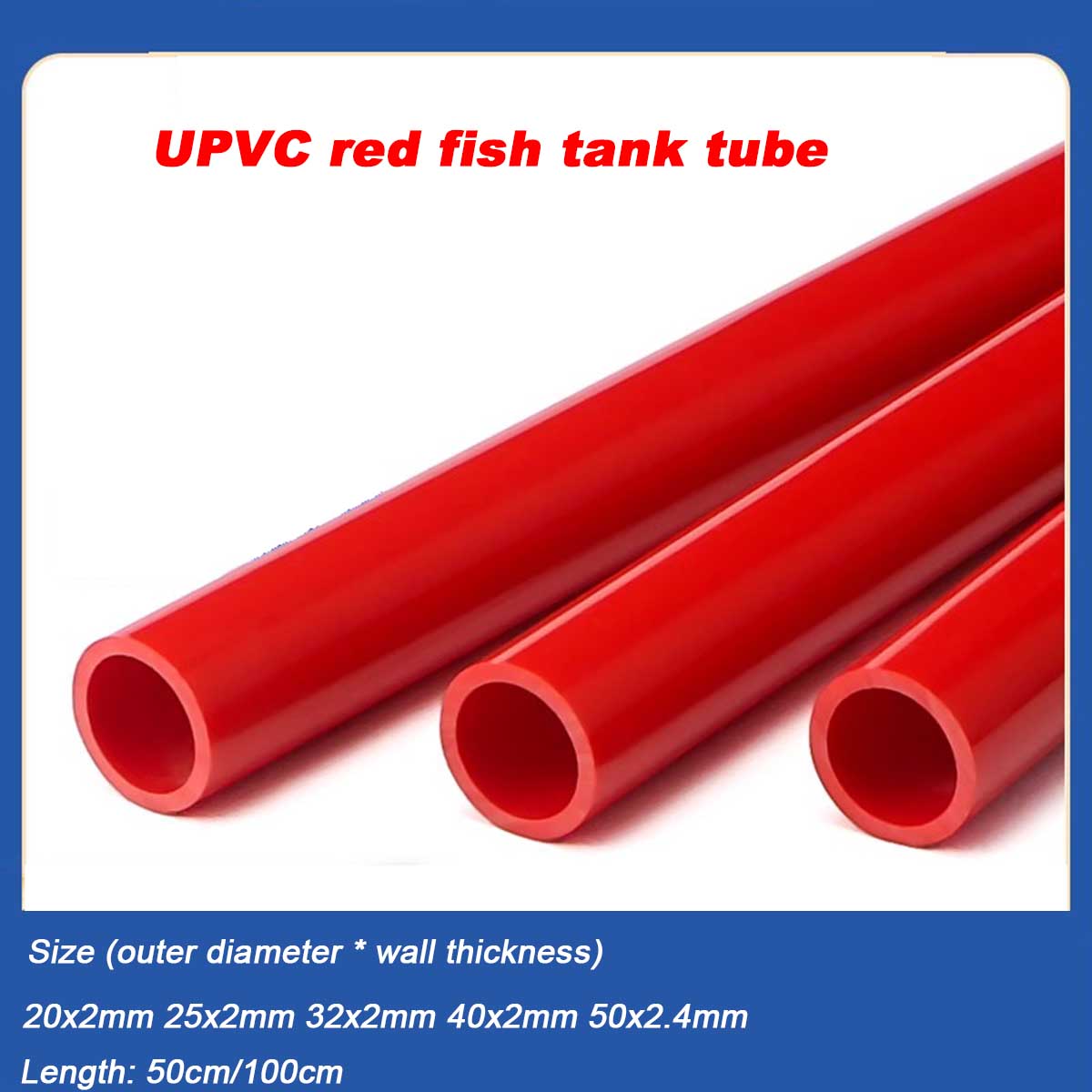 Aquarium Plant Red - 20 ~ 50 มม.หลอด UPVC Aquarium