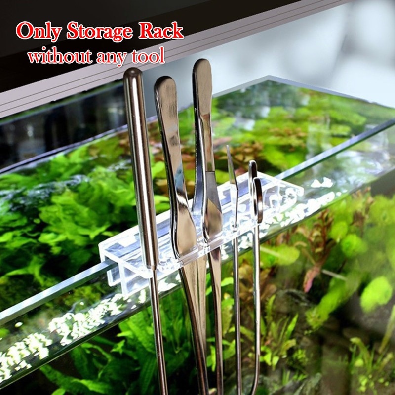 Planted Aquarium Equipment - ชั้นเก็บเครื่องมือตู้ปลาใหม่1ชิ้นที่ยึดอะคริลิกสำหรับแหนบมีดโกนที่ยึดเครื่องมือทำความสะอาดตู้ปลาน้ำหญ้า