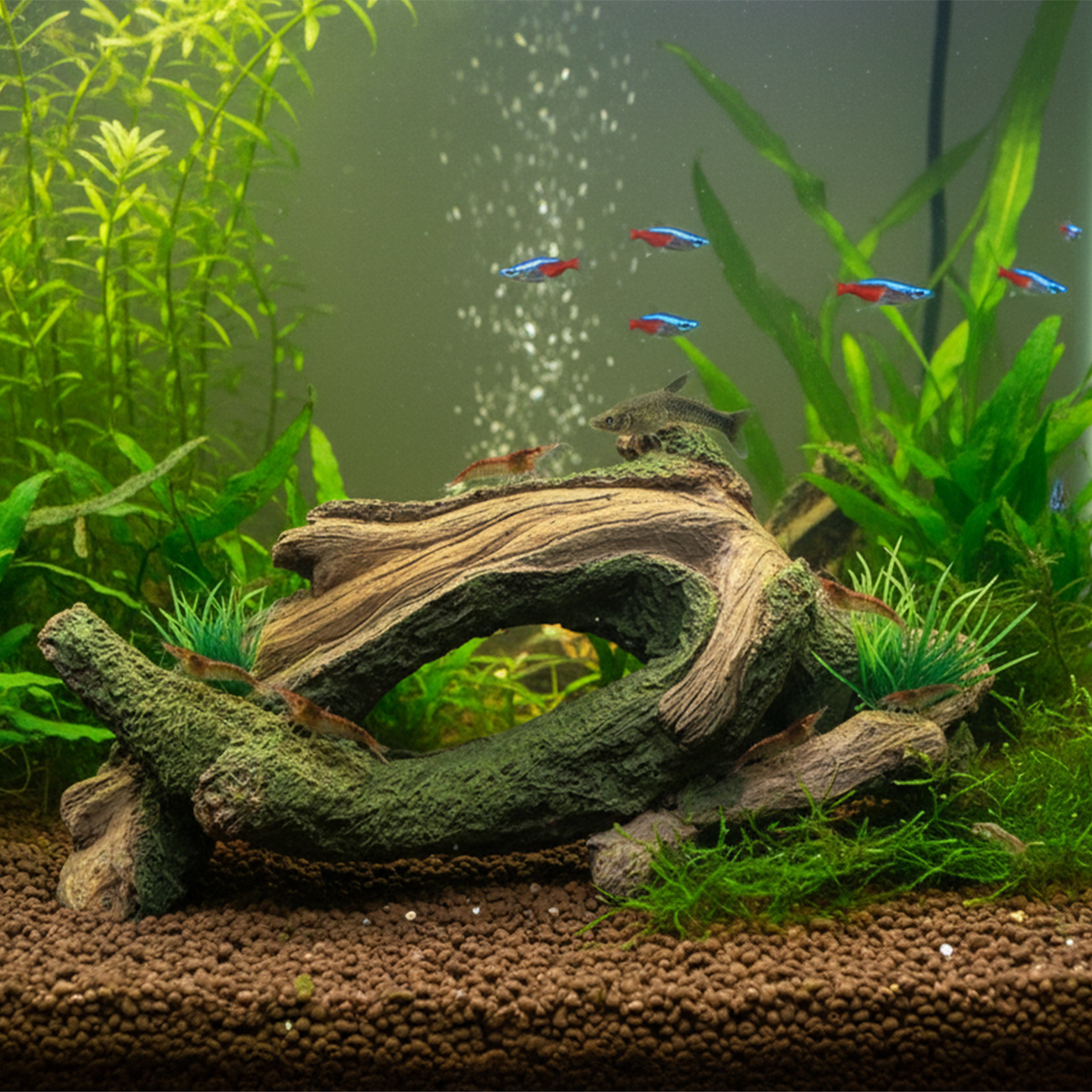 Planted Aquarium Media - ไม้ลอยน้ำตกแต่งตู้ปลา รูปทรงรากไม้ สำหรับปลาและกุ้ง ใช้พักผ่อน วางไข่ และเป็นที่หลบภัย