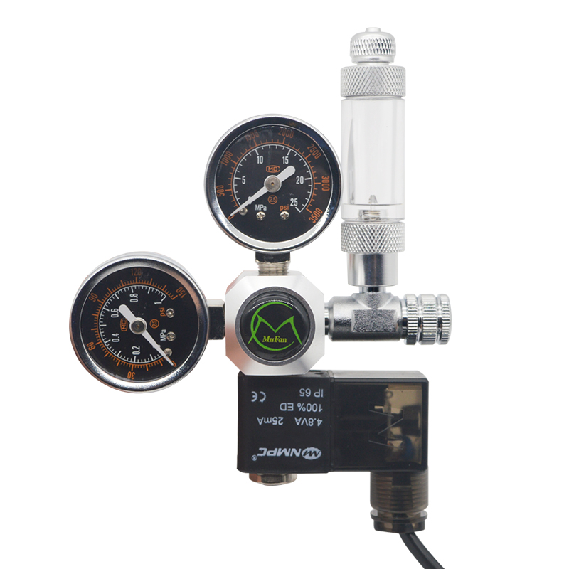 Planted Aquarium Co2 Kit - Aquarium CO2 Regulator Magnetic Solenoid วาล์วตรวจสอบถังปลาพืชอุปกรณ์เสริม