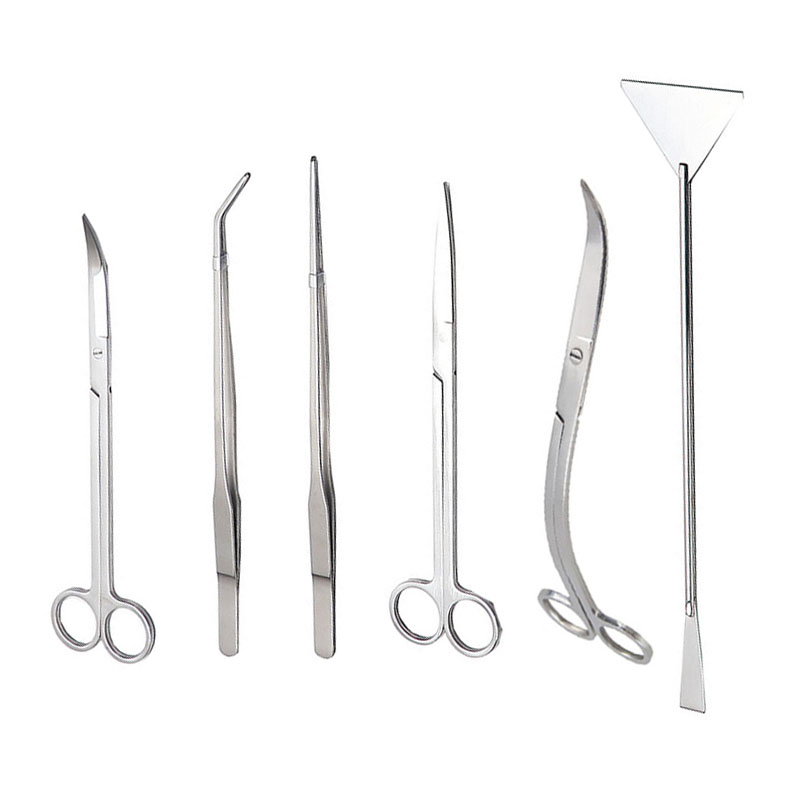 Planted Aquarium Tool Kit - Aquarium กรรไกรเครื่องมือถังปลาแหนบพืช Wave กรรไกรหญ้าสแตนเลสเครื่องมือทําความสะอาดผู้ถือ Aquarium อุปกรณ์เสริม