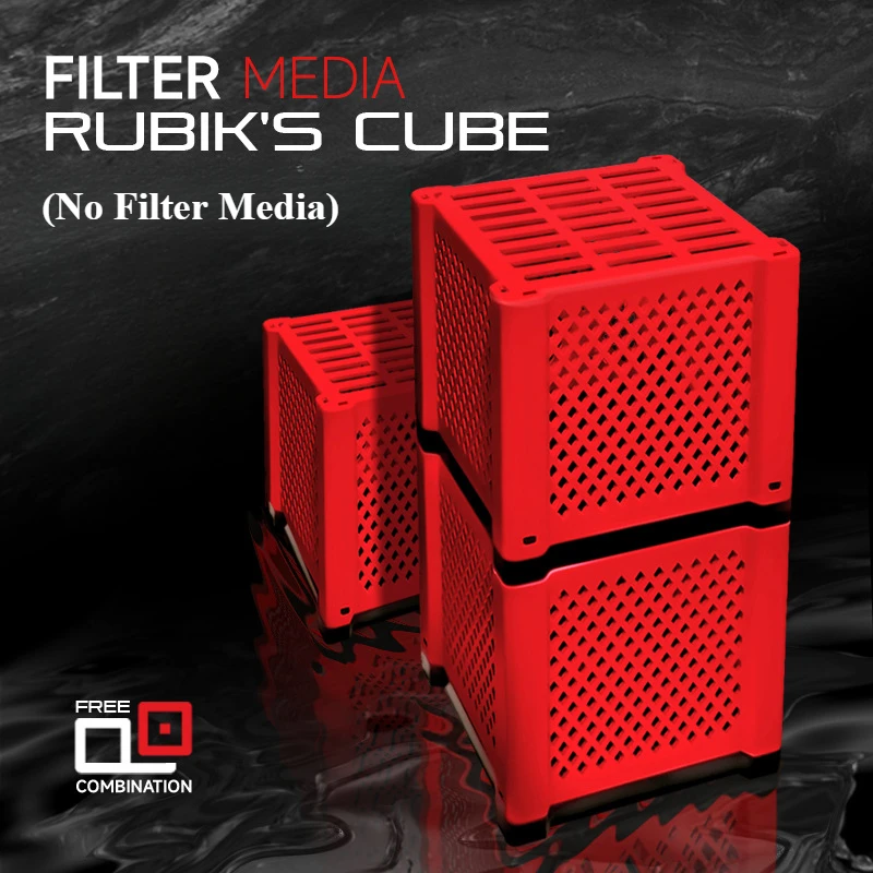 Planted Aquarium Media - กล่องเก็บของพีวีซี กล่องเก็บวัสดุกรองตู้ปลา กล่องพลาสติก กล่องบรรจุภัณฑ์ทรงลูกบาศก์ อุปกรณ์ตู้ปลา (ไม่รวมวัสดุกรอง)