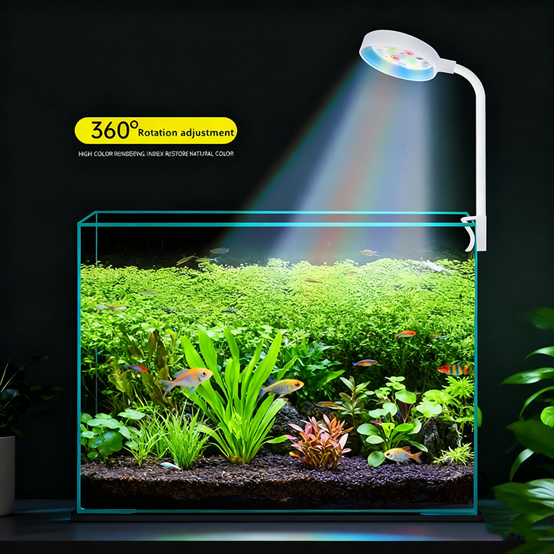 Aquarium Plant Diseases - ไฟ LED แบบหนีบสำหรับตู้ปลา USB ความโปร่งใสสูง ให้แสงสว่างเสริม