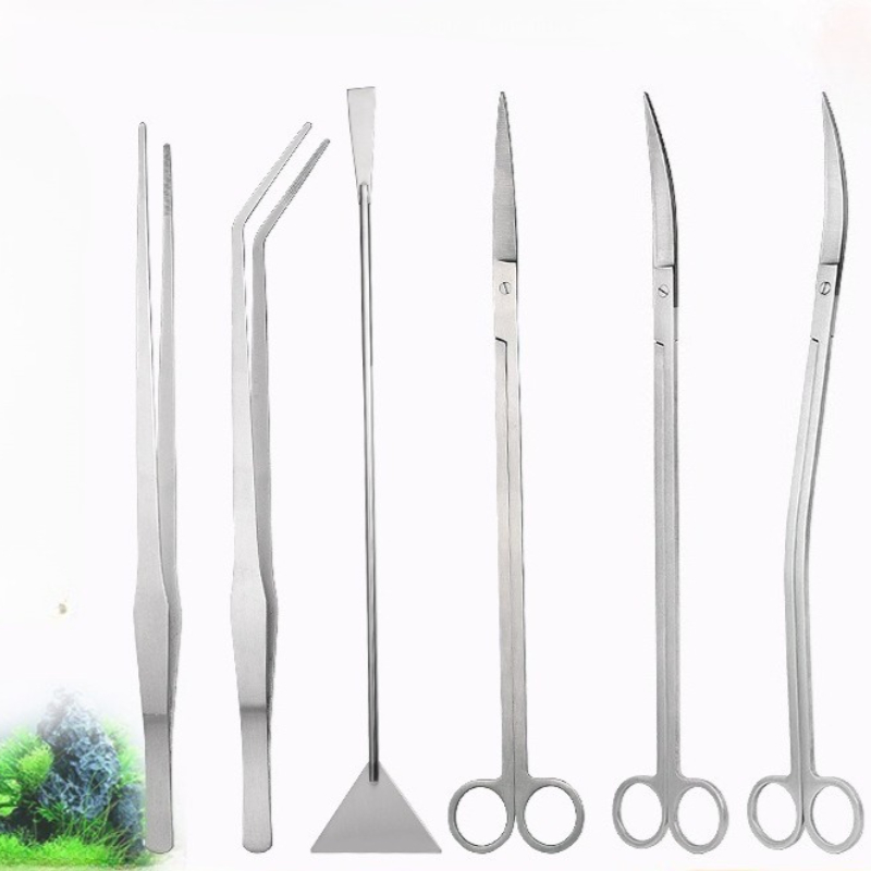 Planted Aquarium Tool Kit - 35 ซม./38 ซม.ขยายพืชน้ําชุดเครื่องมือ Aquascaping กรรไกร Sand