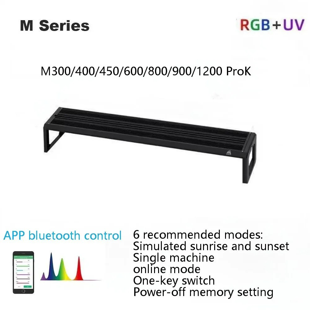 Aquarium Plant Grow Light - ไฟปลูกพืชน้ำรุ่น Week Aqua M Series RGB+UV