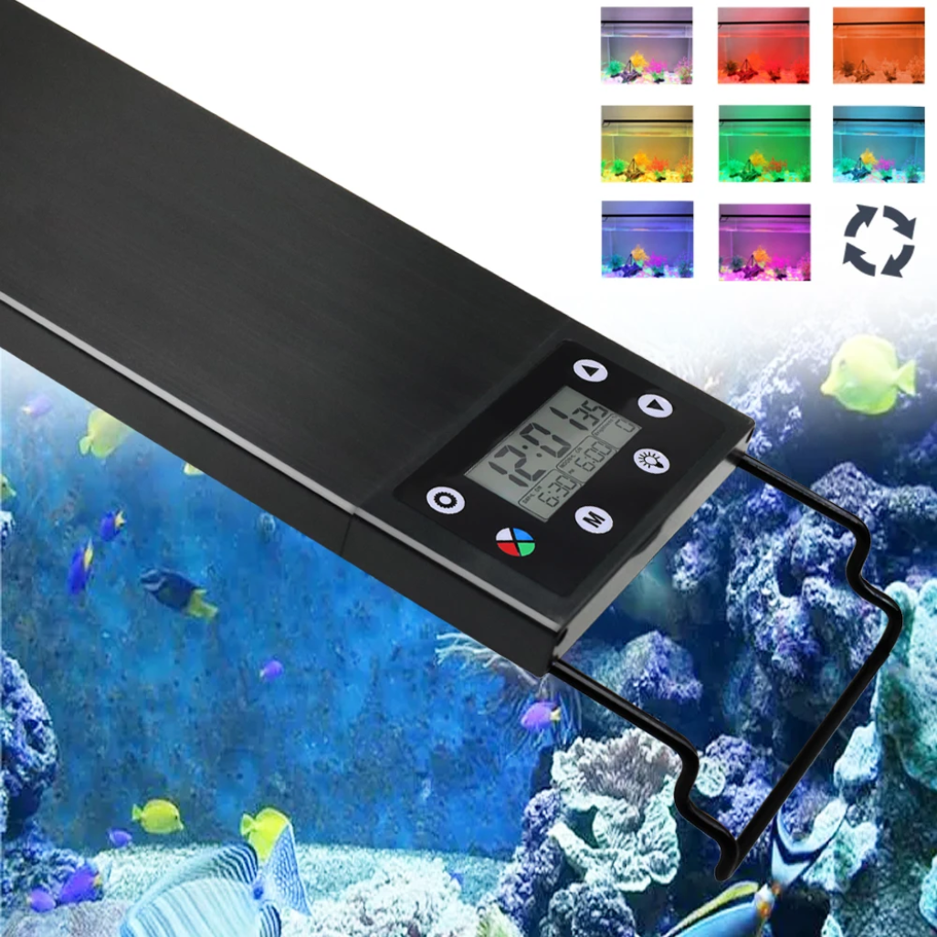 Aquarium Plant Grow Light - ไฟ LED สำหรับตู้ปลาขนาด 30-60 ซม. แสงสเปกตรัมเต็ม