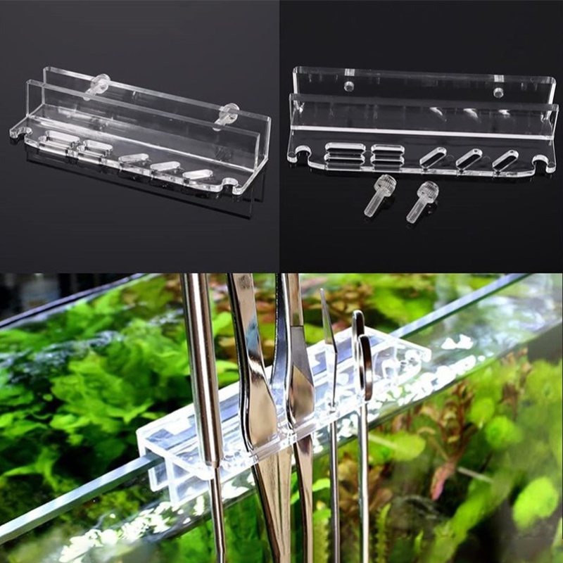 Planted Aquarium Tool Kit - Aquarium Plant เครื่องมือเก็บอะคริลิคสําหรับแหนบ Scraper กรรไกรพืชน้ําหญ้าเครื่องมือบํารุงรักษา
