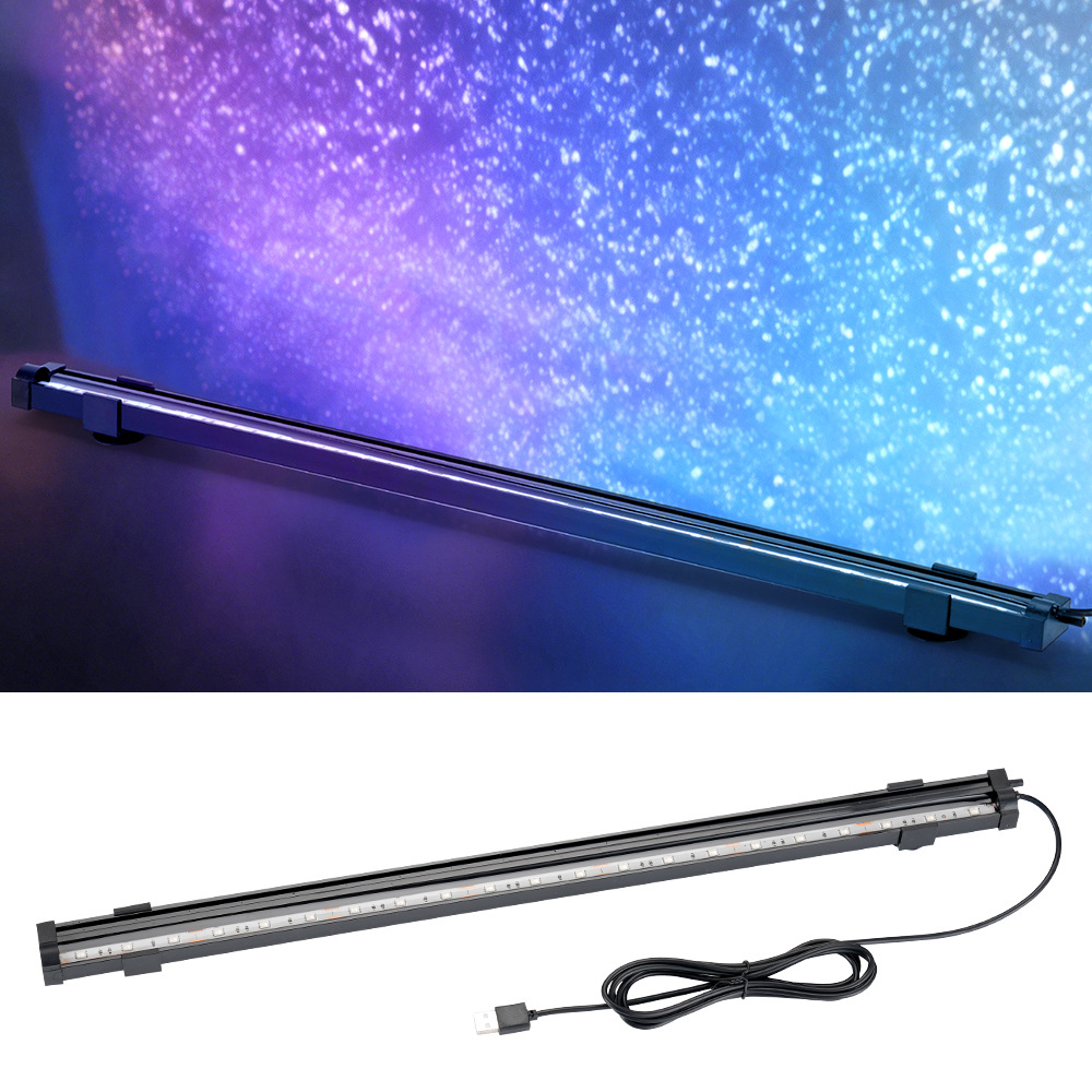 Aquarium Plant Grow Light - ไฟ LED USB สำหรับตู้ปลา พร้อมฟองอากาศ เปลี่ยนสีอัตโนมัติ
