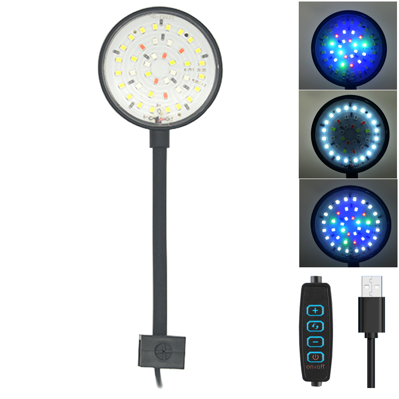USB Aquarium LED โคมไฟถังปลาตก - Aquarium Plant Grow Light บทวิจารณ์และราคา