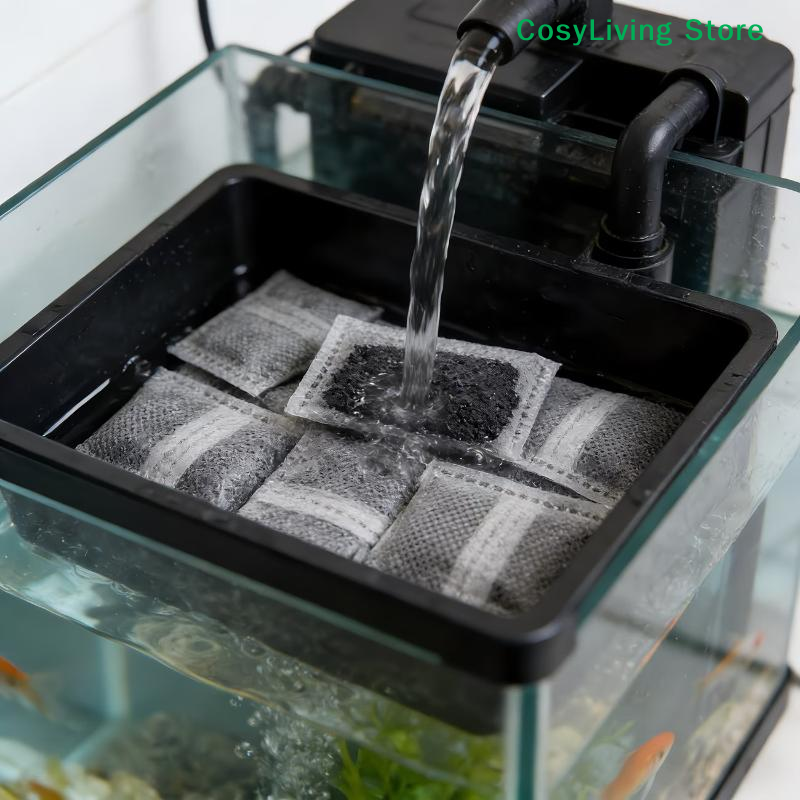 [CL]10/20/40 ชิ้นถุงคาร์บอนกัม - Planted Aquarium Media บทวิจารณ์และราคา