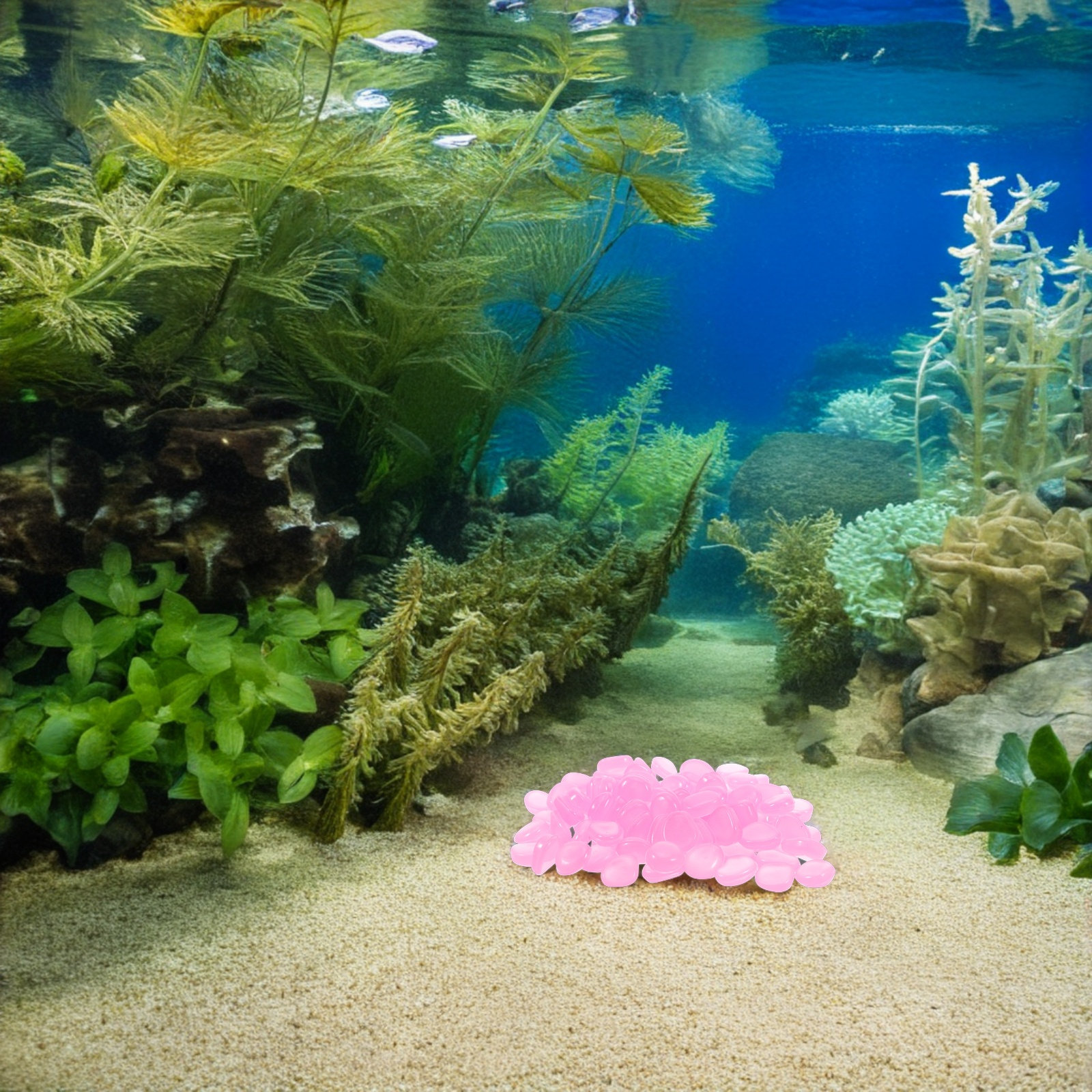 400 ชิ้น หินเรืองแสงในที่มืด ส - Aquarium Plants บทวิจารณ์และราคา