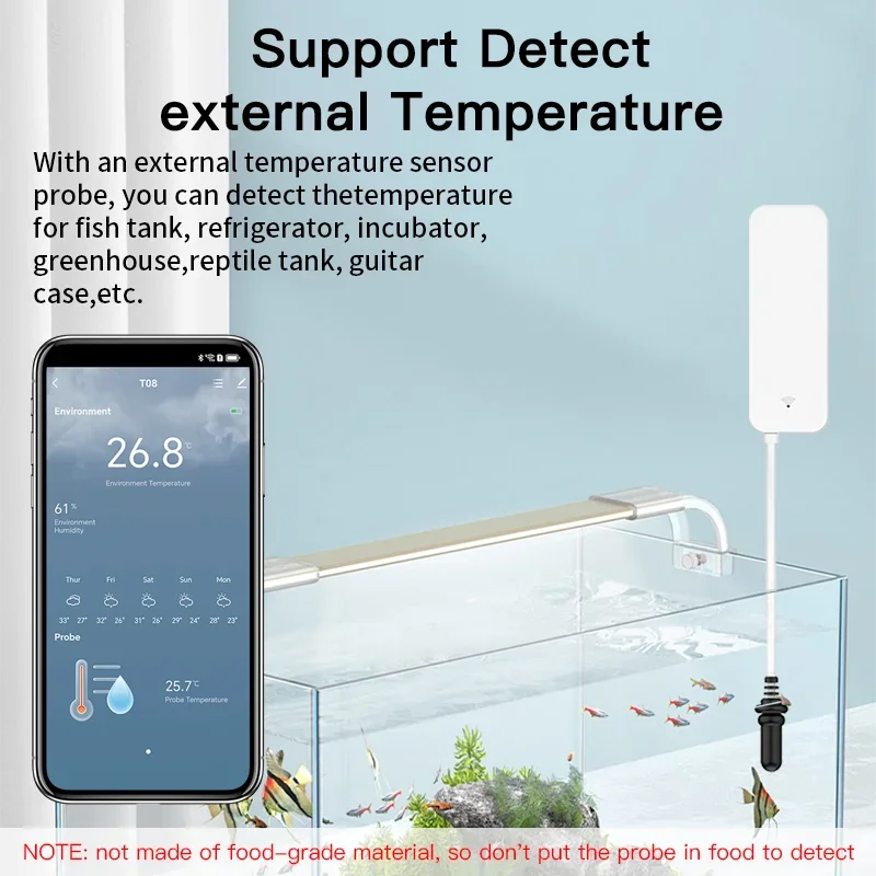 Tuya WiFi อุณหภูมิความชื้นเซนเ - Aquarium Plants บทวิจารณ์และราคา