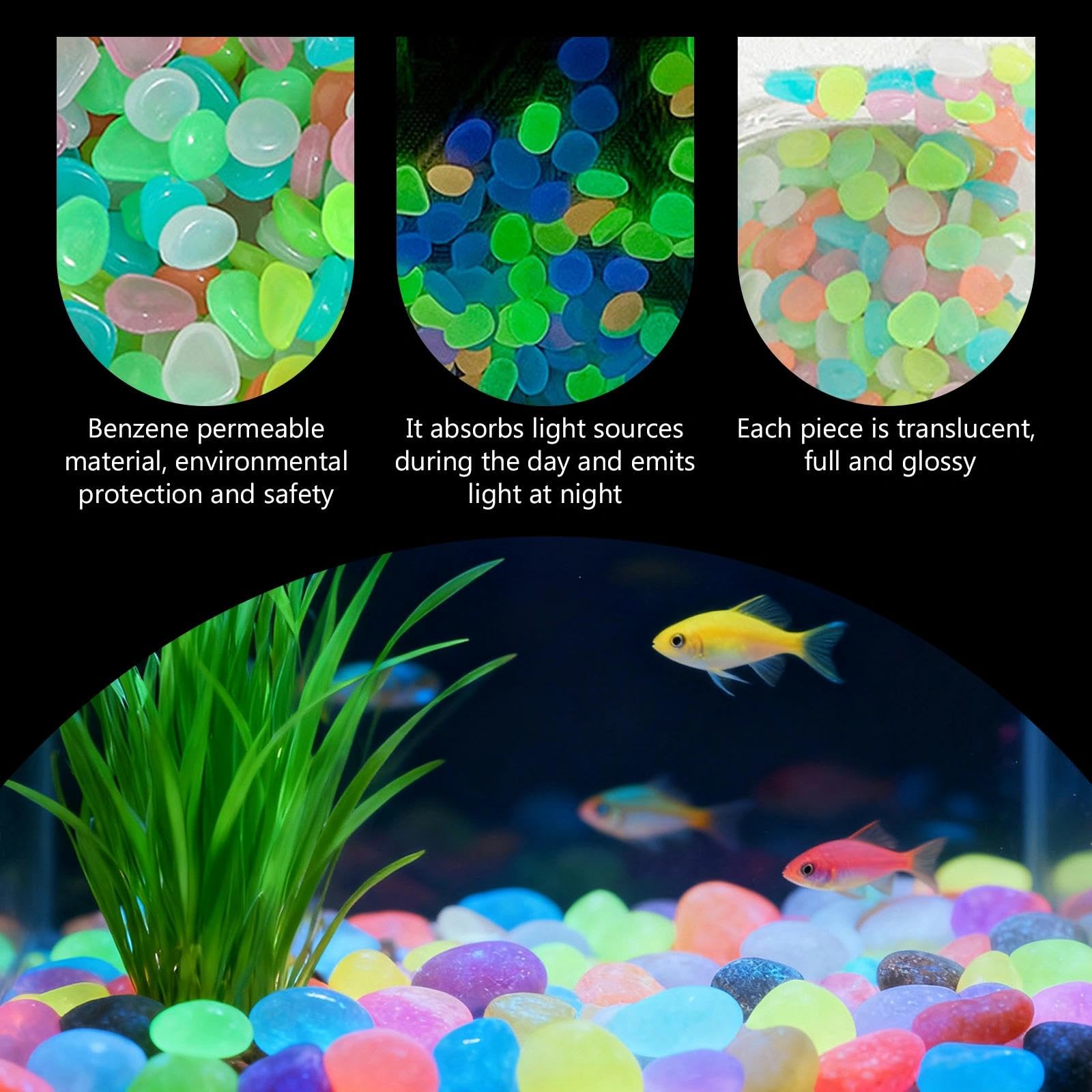 หินเรืองแสงในที่มืด 100 ชิ้น ท - Aquarium Plants บทวิจารณ์และราคา
