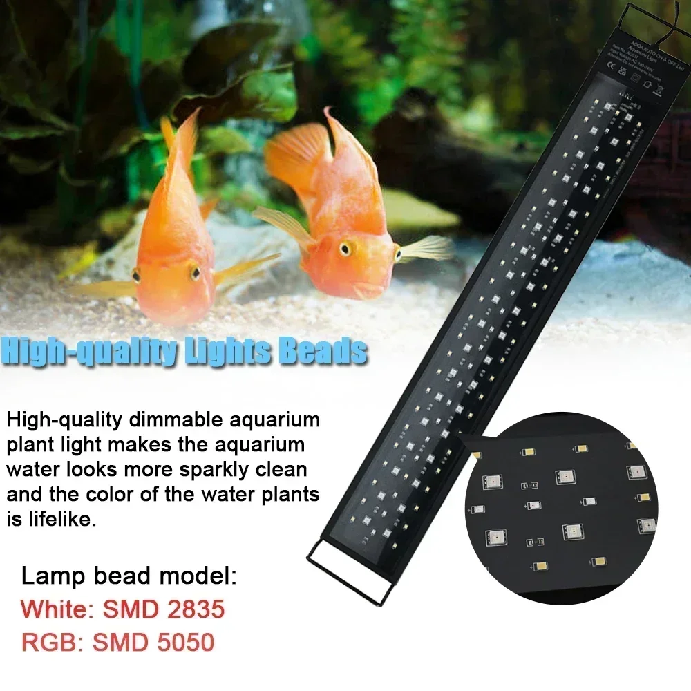 IP68ไฟ LED ตู้ปลากันน้ำ, ไฟตู้ - Aquarium Plant Grow Light บทวิจารณ์และราคา