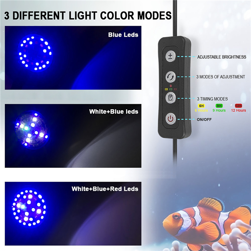 30W Aquarium Fish TANK น้ําทะเ - Aquarium Plant Grow Light บทวิจารณ์และราคา
