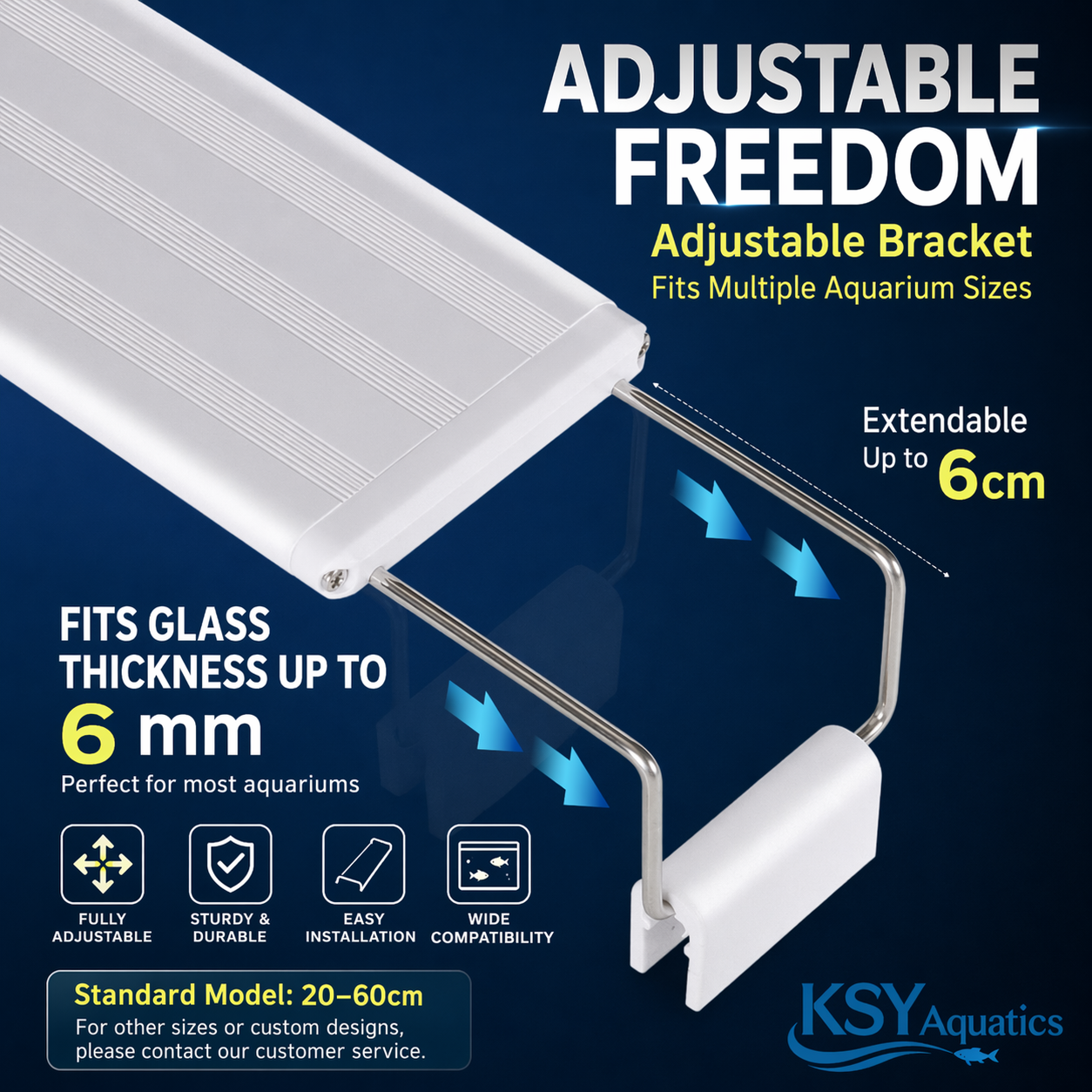ไฟ LED สำหรับตู้ปลา 220V RGBW  - Aquarium Plant Grow Light บทวิจารณ์และราคา