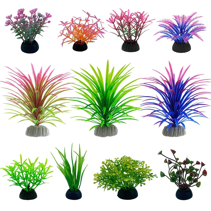 PVC Aquarium ตกแต่งจําลองประดิ - Aquarium Plant Live บทวิจารณ์และราคา