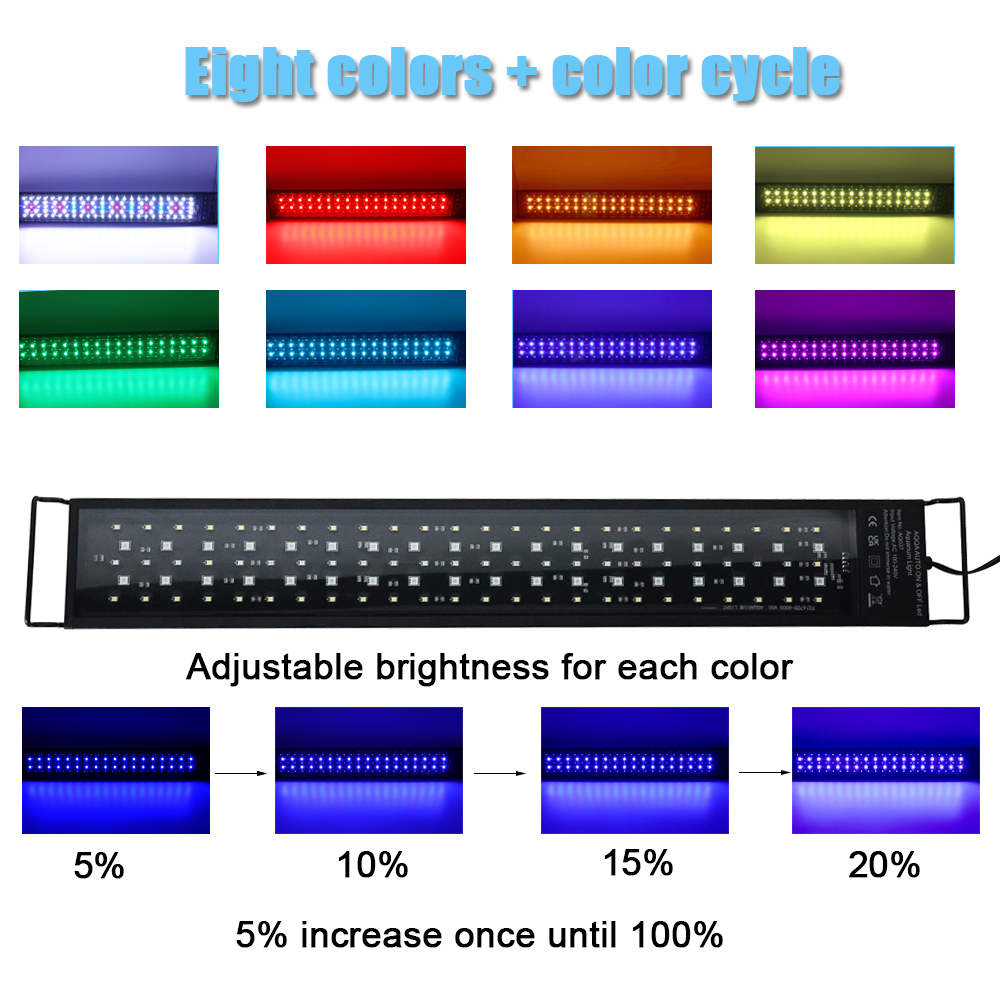 ไฟ LED สำหรับตู้ปลาขนาด 30-60  - Aquarium Plant Grow Light บทวิจารณ์และราคา