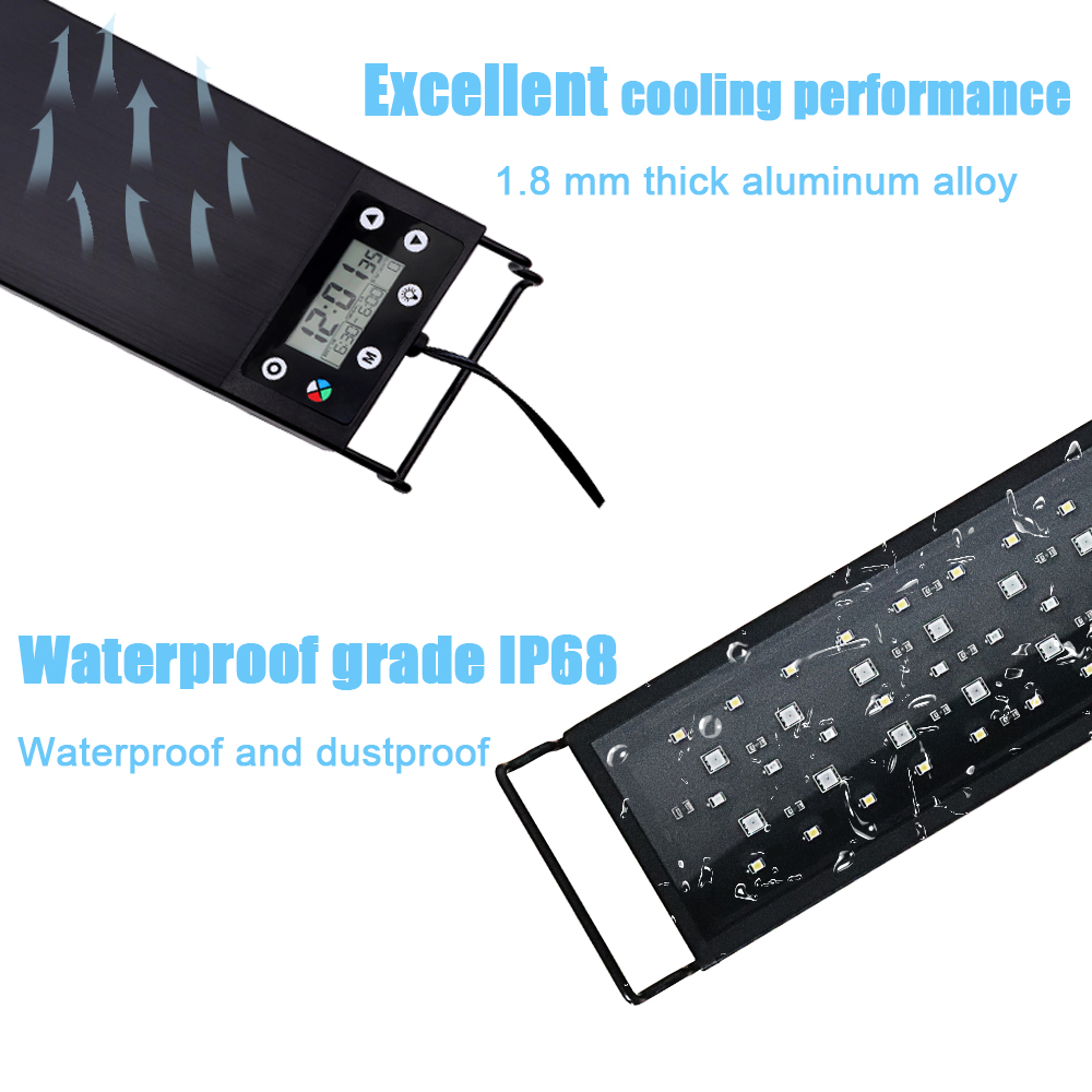 ไฟ LED สำหรับตู้ปลาขนาด 30-60  - Aquarium Plant Grow Light บทวิจารณ์และราคา