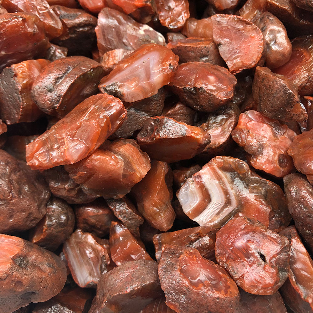 1 PC สุ่มหยาบดิบ Carnelian สีแ - Aquarium Plant Red บทวิจารณ์และราคา