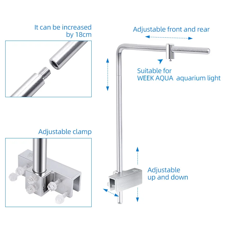 สัปดาห์ Aqua Light Stand Unive - Aquarium Plant Grow Light บทวิจารณ์และราคา