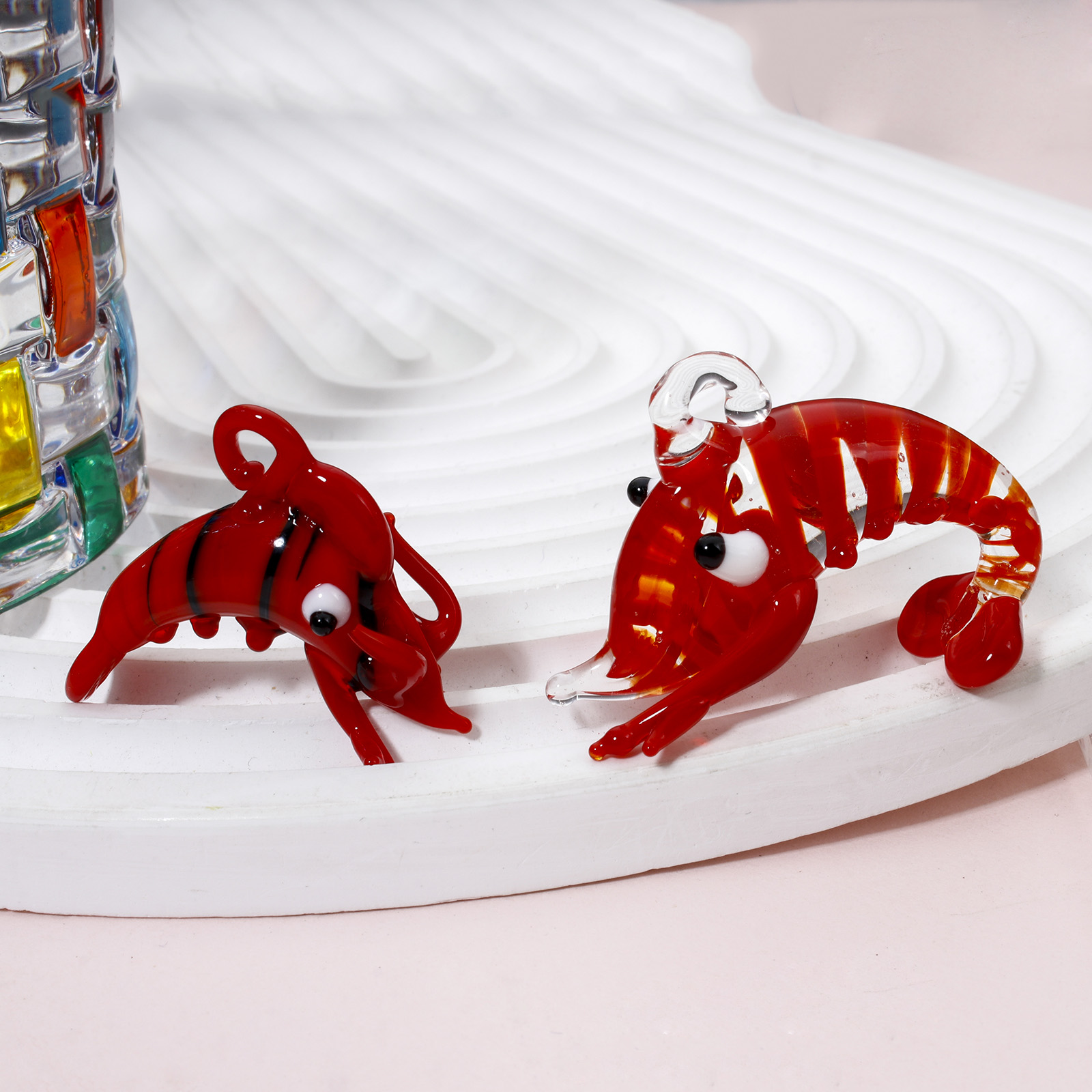 จี้แก้วรูปกุ้งล็อบสเตอร์สีแดงน - Aquarium Plant Red บทวิจารณ์และราคา